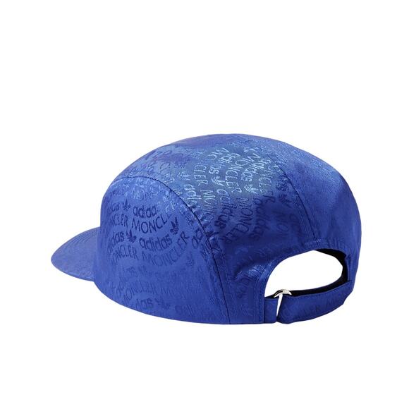 Moncler X Adidas Originals Baseball Cap OS Blue Jacquard Strapback Hat NWT #SYFH - Picture 2 of 15